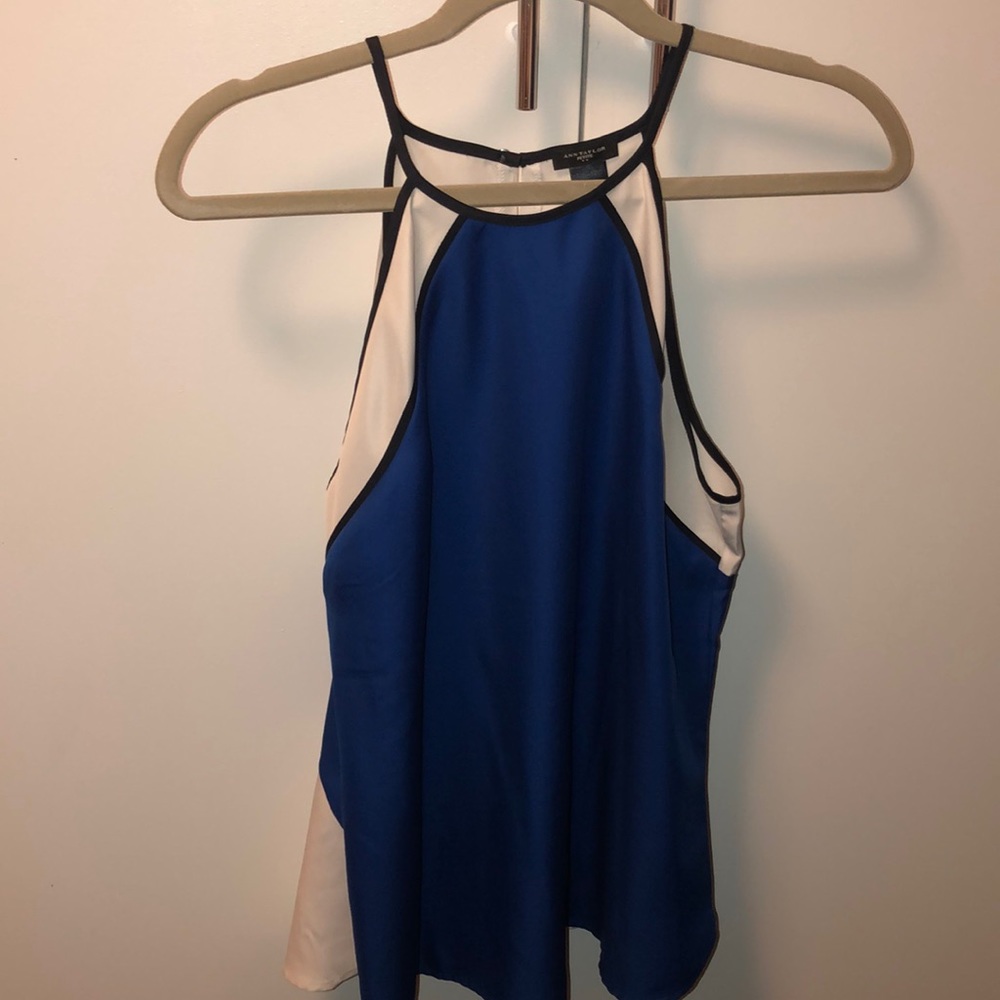 Ann Taylor Petite Colorblock Tank